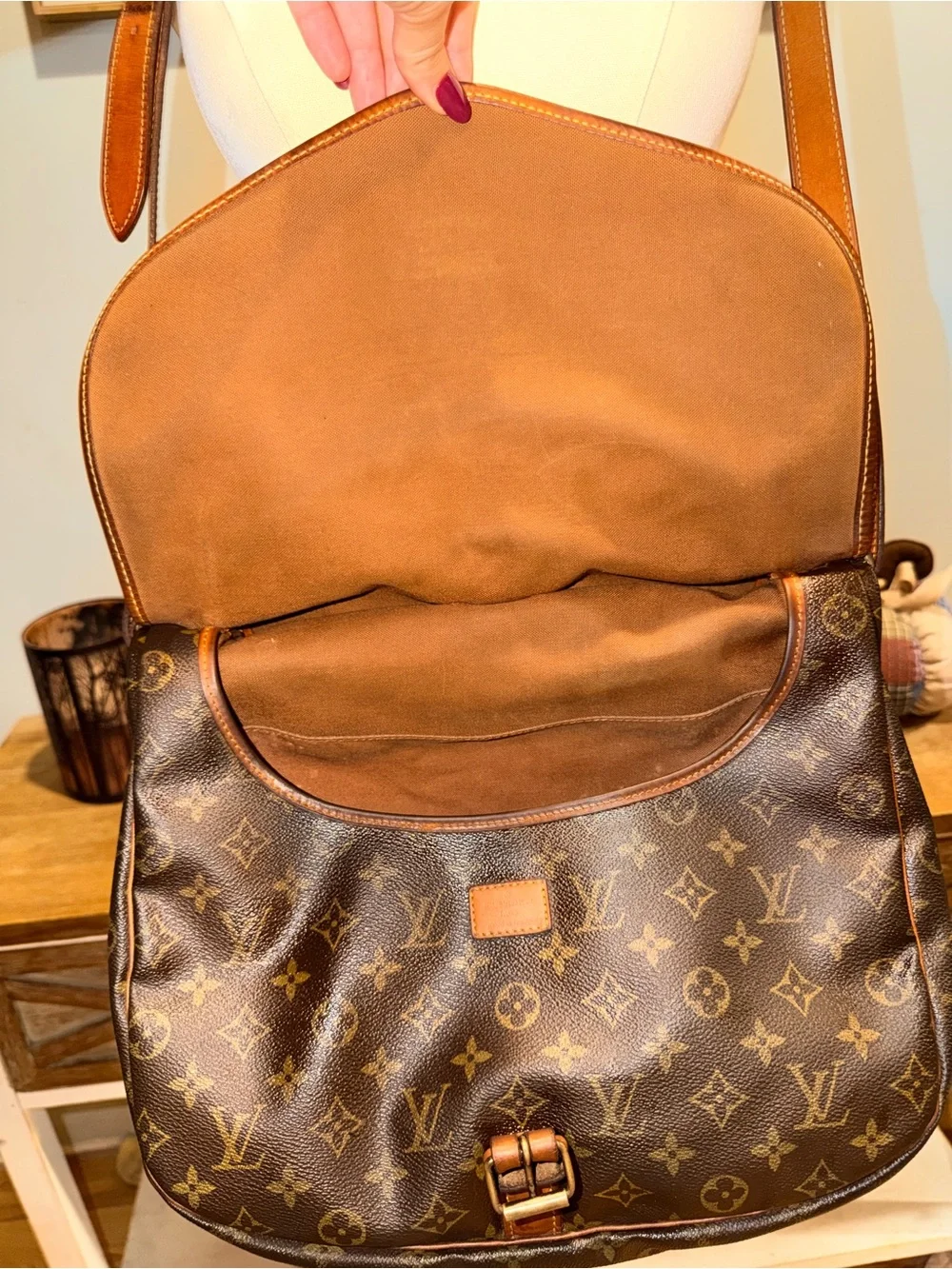 Louis Vuitton Monogram Saumur 35 Vintage